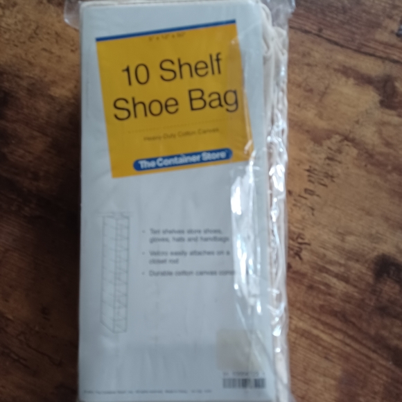 Heavy Duty cotton Canvas closet hanging 10 shelf shoe bag